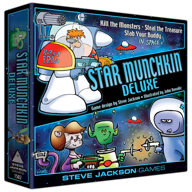 Munchkin Deluxe Board Card Game From Steve Jackson Games COMPLETE