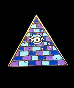 Buy purple-light-blue-dark-blue Illuminati Pin