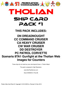 Federation Commander: Tholian Ship Card Pack #1