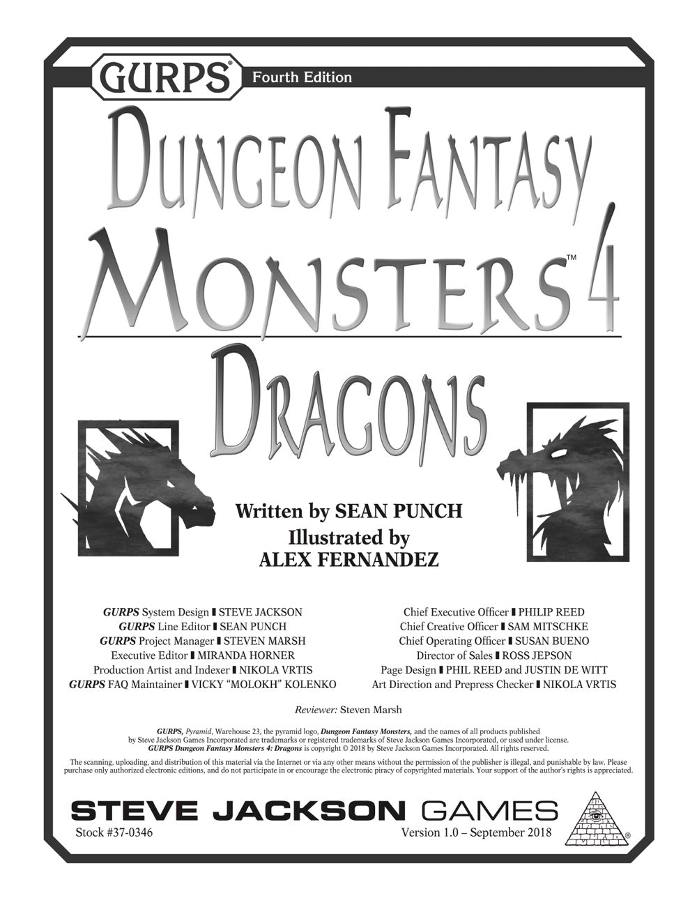 4th edition monsters GURPS Dungeon Fantasy Monsters 4: Dragons