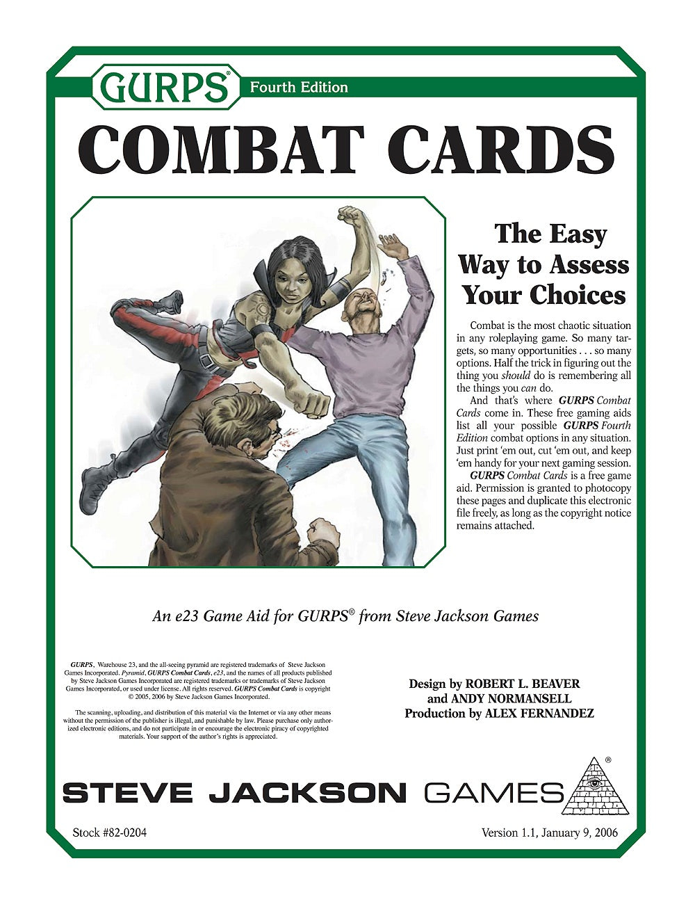 GURPS Fourth Edition Combat Cards