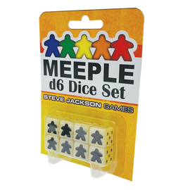 Buy white Meeple d6 Dice Set