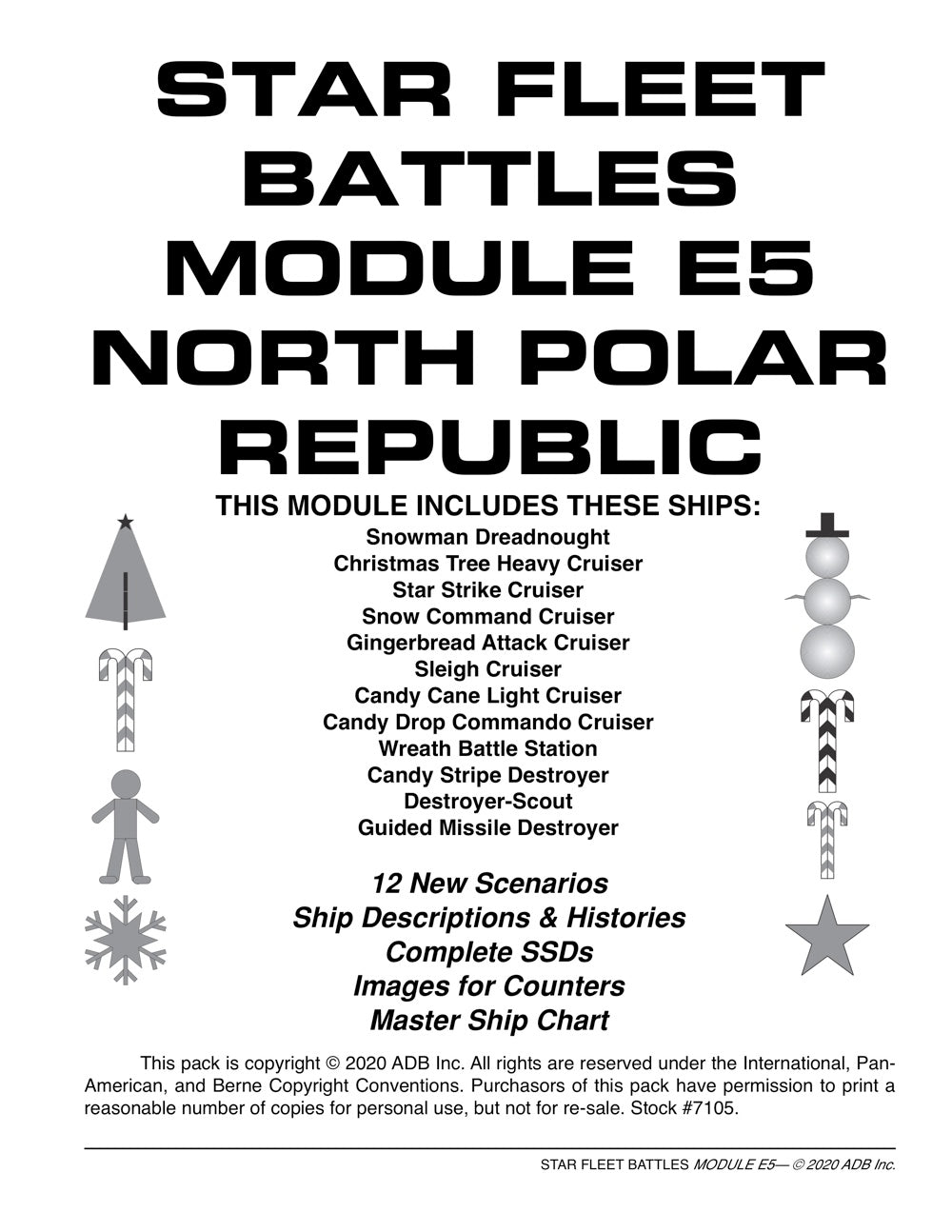 Star Fleet Battles: Module E5 – North Polar Republic (B&W)