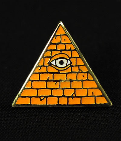 Buy orange Illuminati Pin