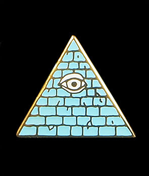 Buy light-blue Illuminati Pin