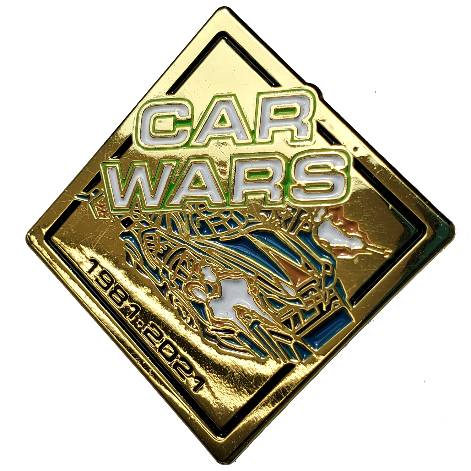 Car Wars 40th Anniversary Pin