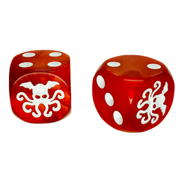 Cthulhu 19mm d6 Dice (Red Pearl)