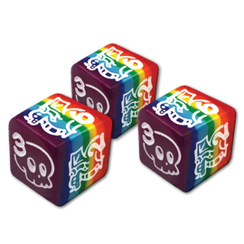 Deadly Doodles Rainbow d6 Dice Set