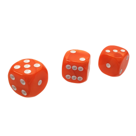 The Fantasy Trip: 14mm Orange d6 Dice Set