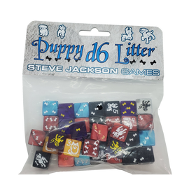 Puppy D6 Litter Dice Set