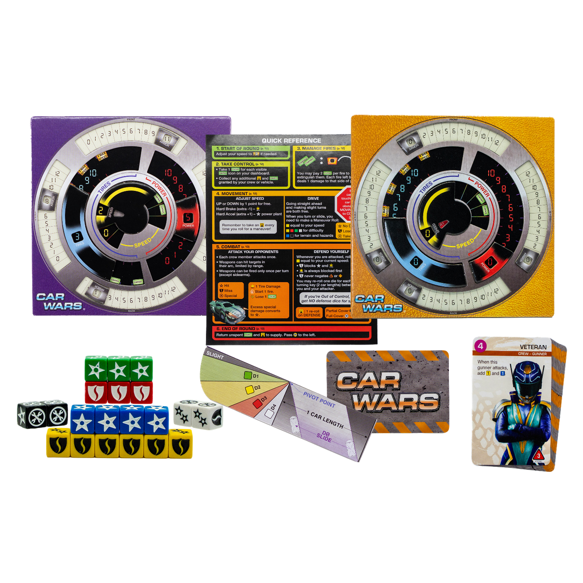 Car Wars Two-Player Starter Set Orange/Purple | Warehouse 23