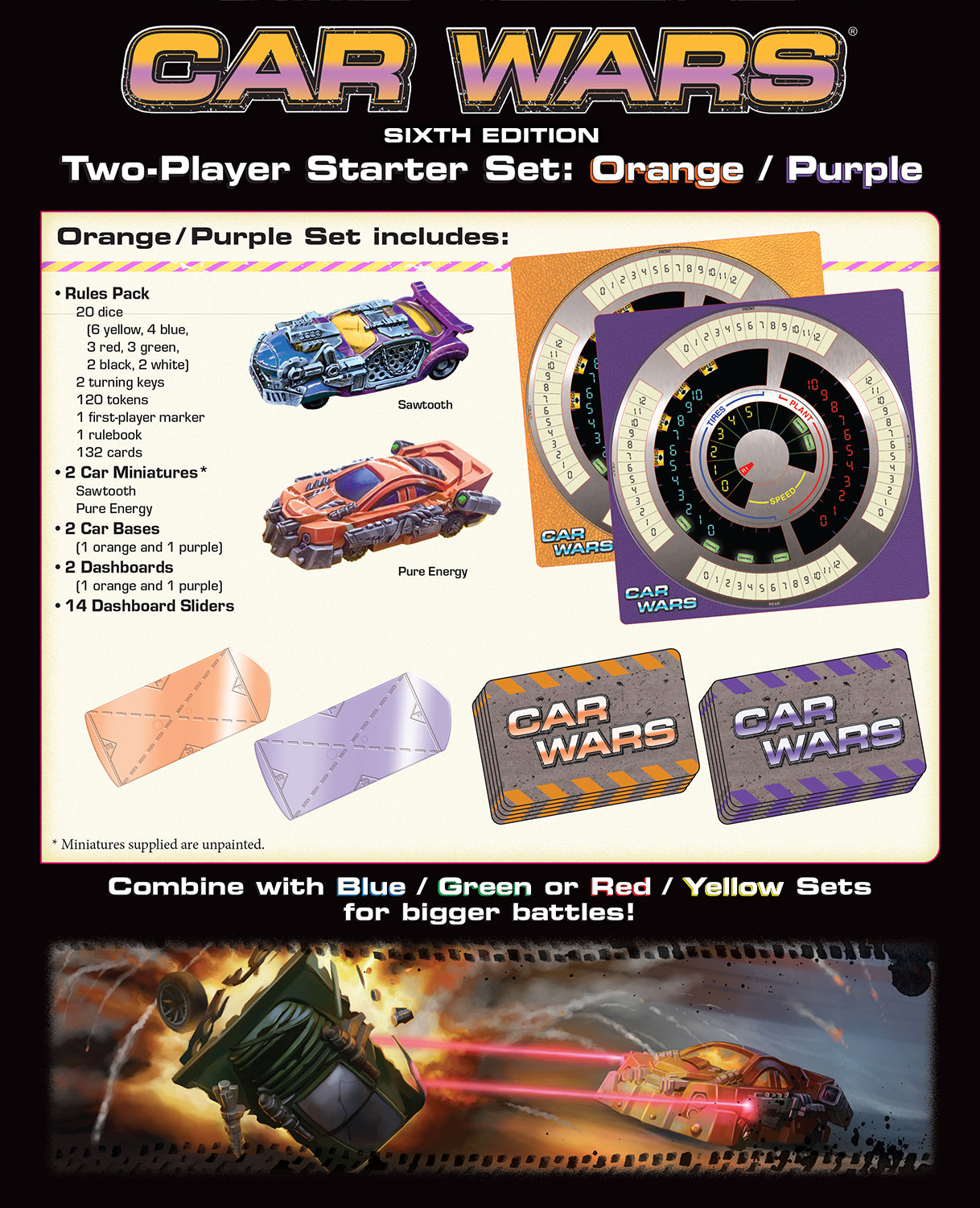 Car Wars Two-Player Starter Set Orange/Purple