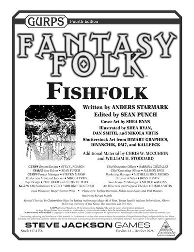 GURPS Fantasy Folk: Fishfolk