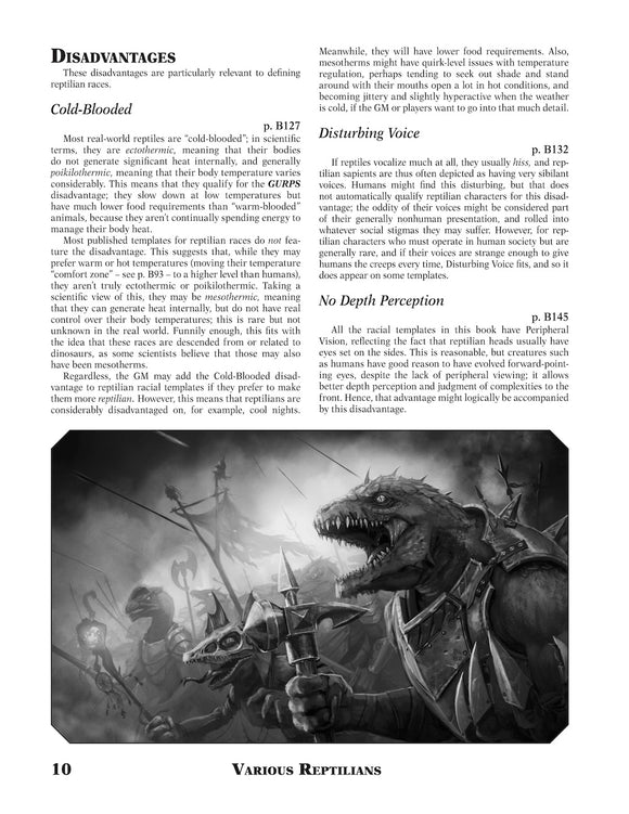 GURPS Fantasy Folk: The Reptilian Races