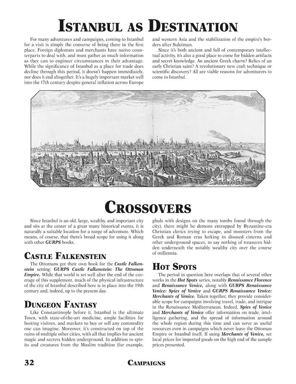 GURPS Hot Spots: Istanbul, 1453-1703 A.D.