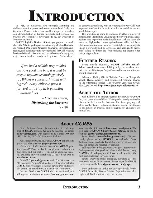 GURPS Infinite Worlds: Atlantropa