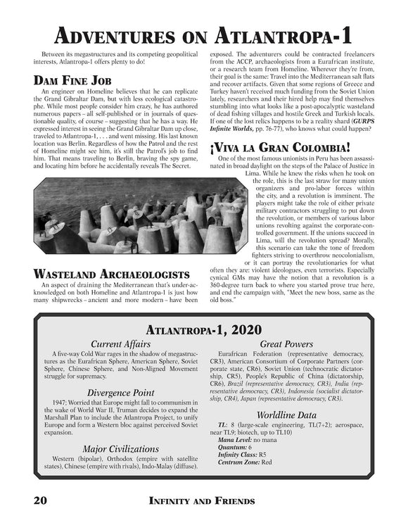GURPS Infinite Worlds: Atlantropa
