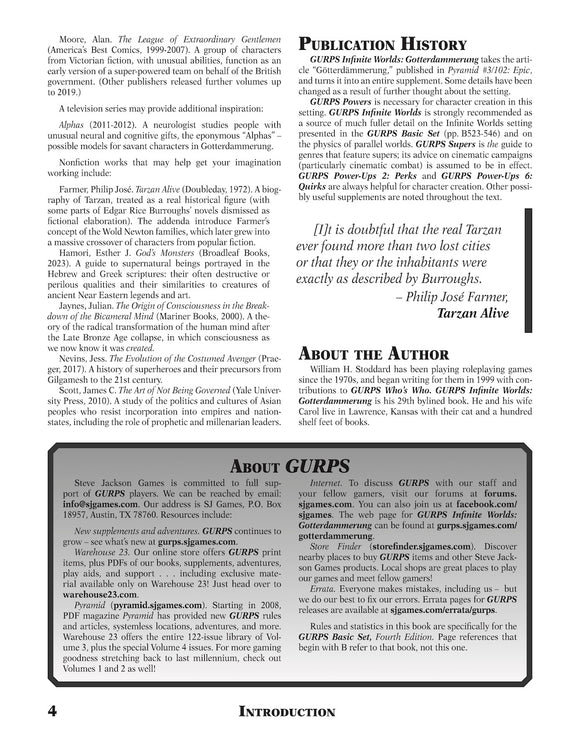 GURPS Infinite Worlds: Gotterdammerung