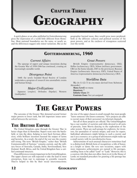 GURPS Infinite Worlds: Gotterdammerung