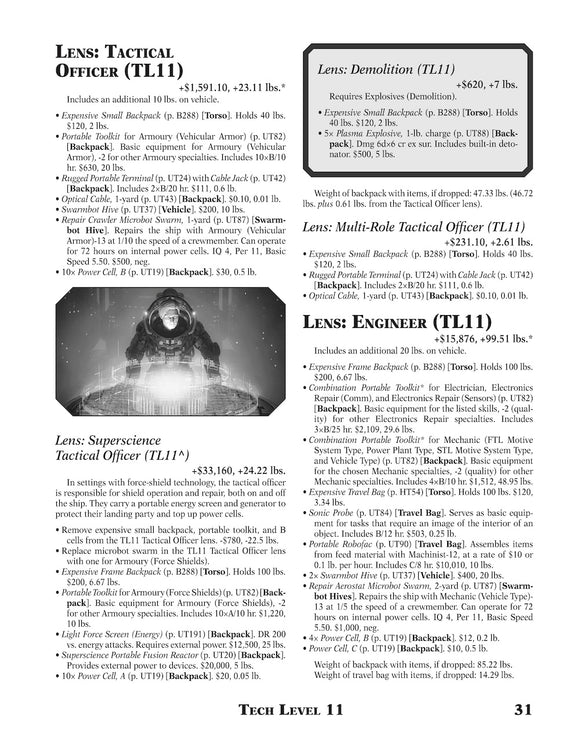 GURPS Loadouts: Starship Crew