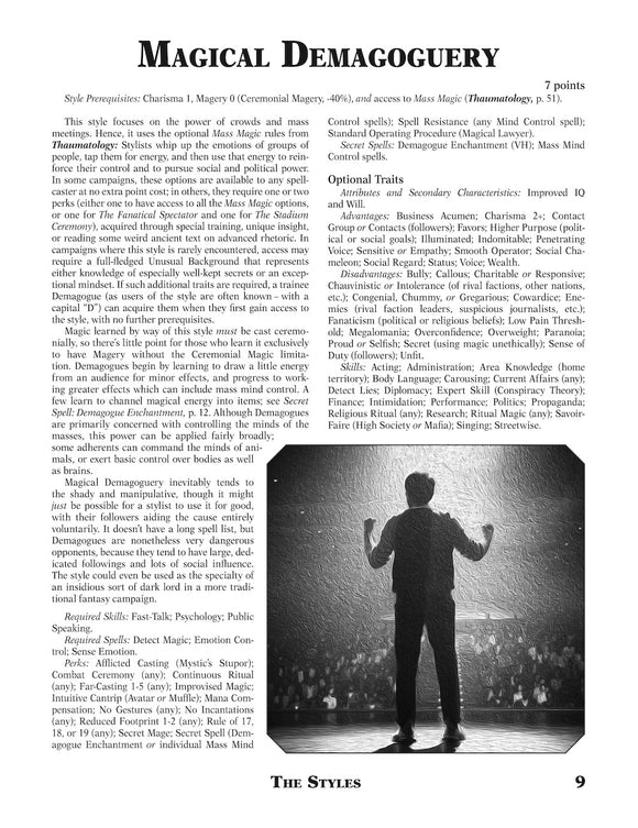 GURPS Magical Styles: Modern Magic