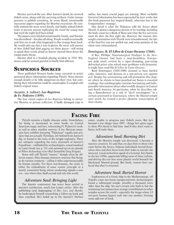 GURPS Monster Hunters Adventure: The Face of Fire