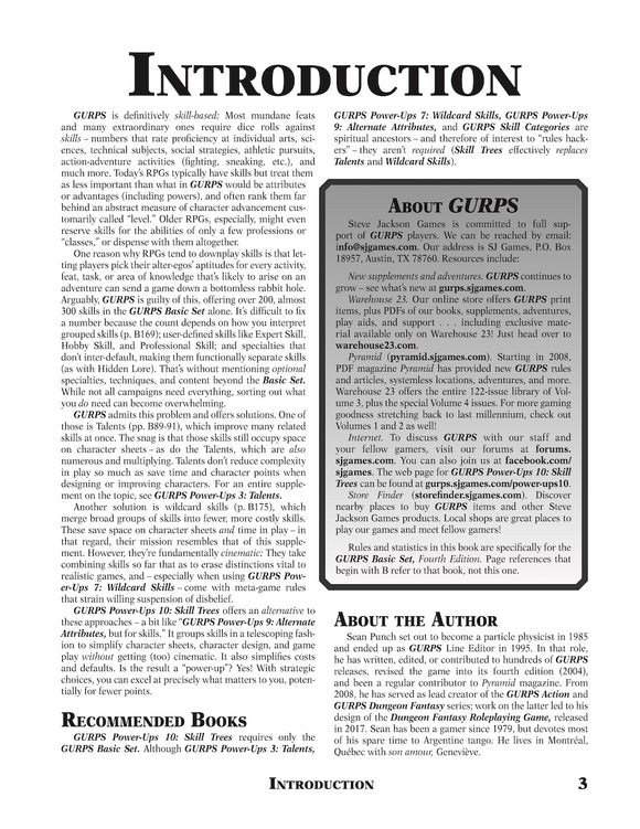 GURPS Power-Ups 10: Skill Trees