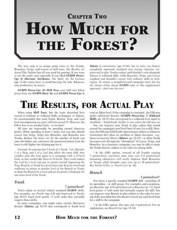 GURPS Power-Ups 10: Skill Trees