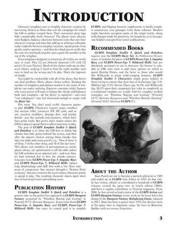 GURPS Template Toolkit 5: Quick and Pointless - 0