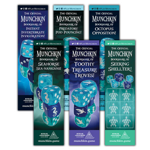 Ocean Dice Munchkin Bookmark Pack