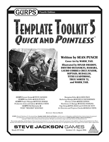 GURPS Template Toolkit 5: Quick and Pointless