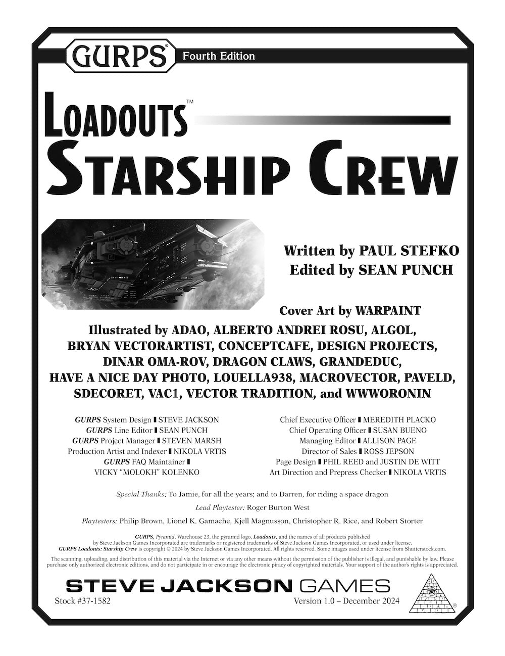 GURPS Loadouts: Starship Crew