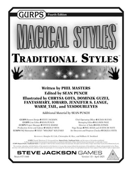 GURPS Magical Styles: Traditional Styles