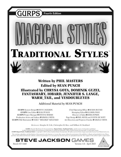 GURPS Magical Styles: Traditional Styles