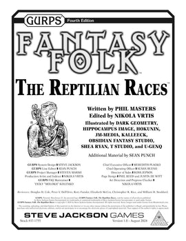 GURPS Fantasy Folk: The Reptilian Races