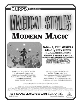 GURPS Magical Styles: Modern Magic