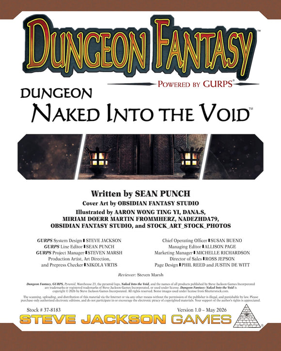 Dungeon Fantasy: Naked Into the Void