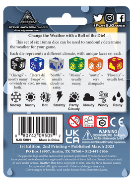 Weather Dice Set - 0