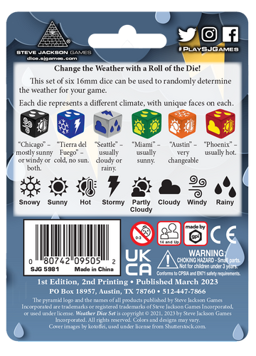 Weather Dice Set - 0