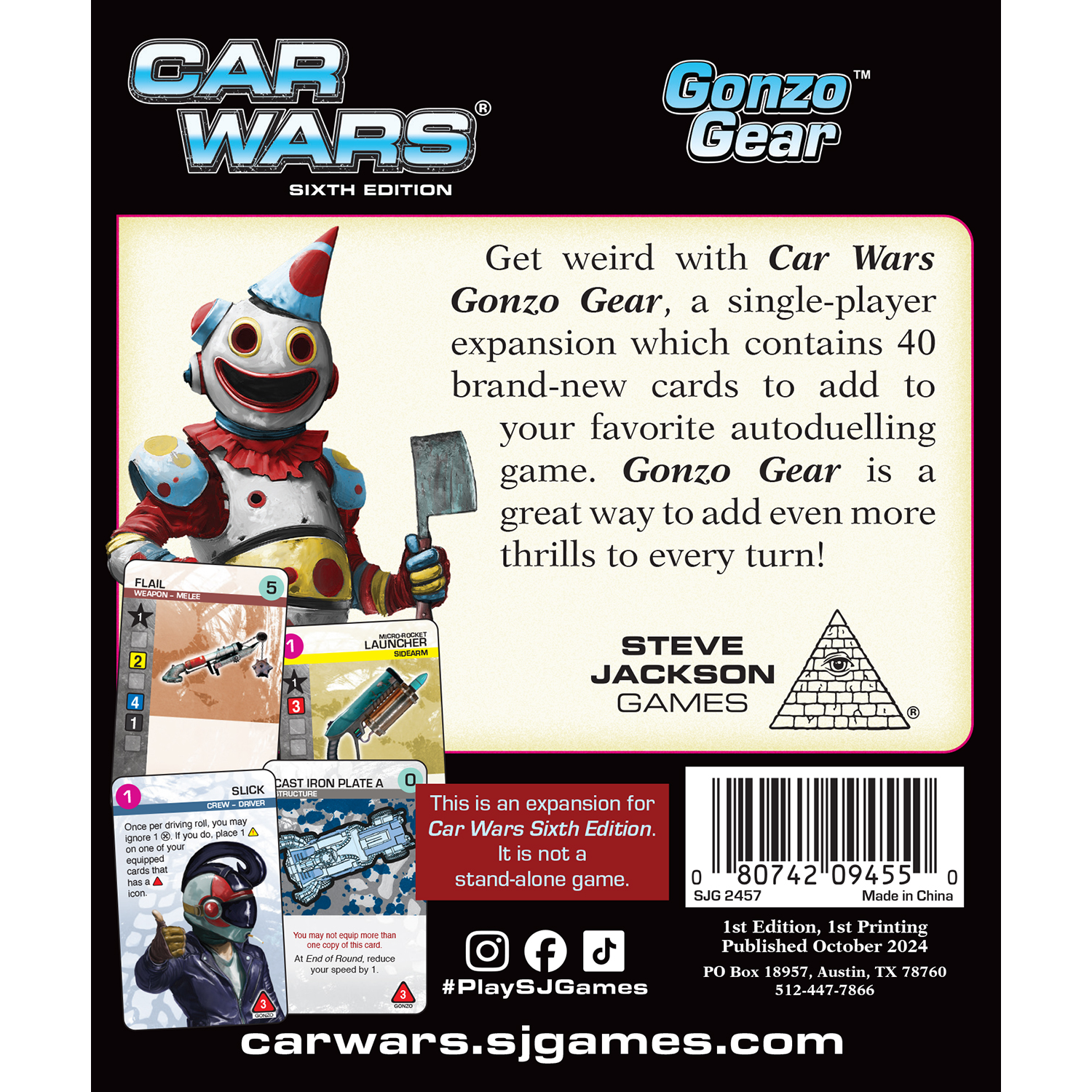 Car Wars Gonzo Gear