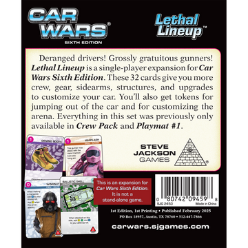 Car Wars Lethal Lineup - 0