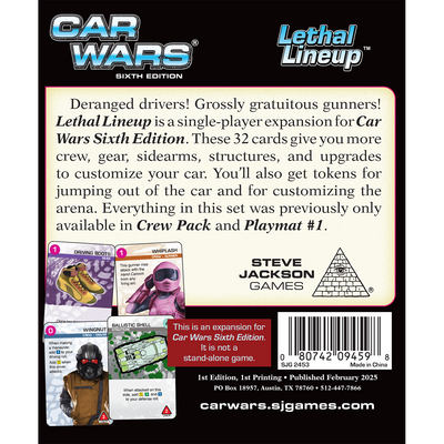 Car Wars Lethal Lineup - 0