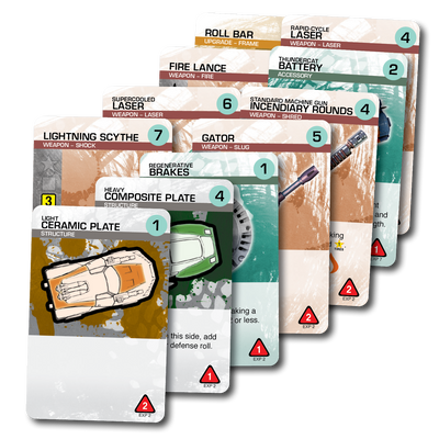 Car Wars Offensive Ordance cards