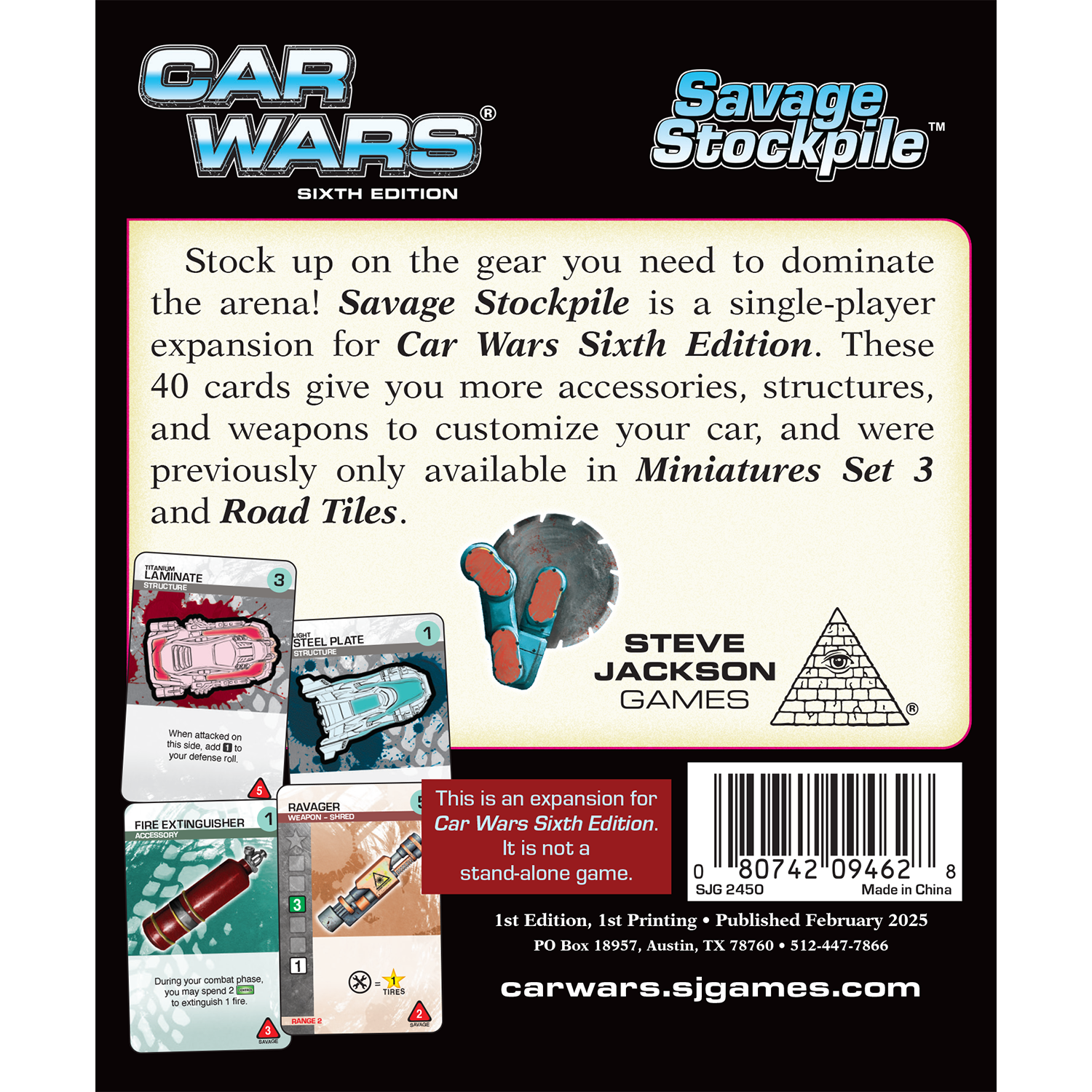 Car Wars Savage Stockpile