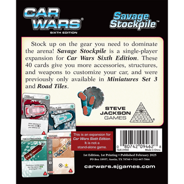 Car Wars Savage Stockpile - 0