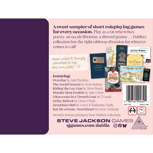 Dahlia’s Diversions for Peculiar Parties