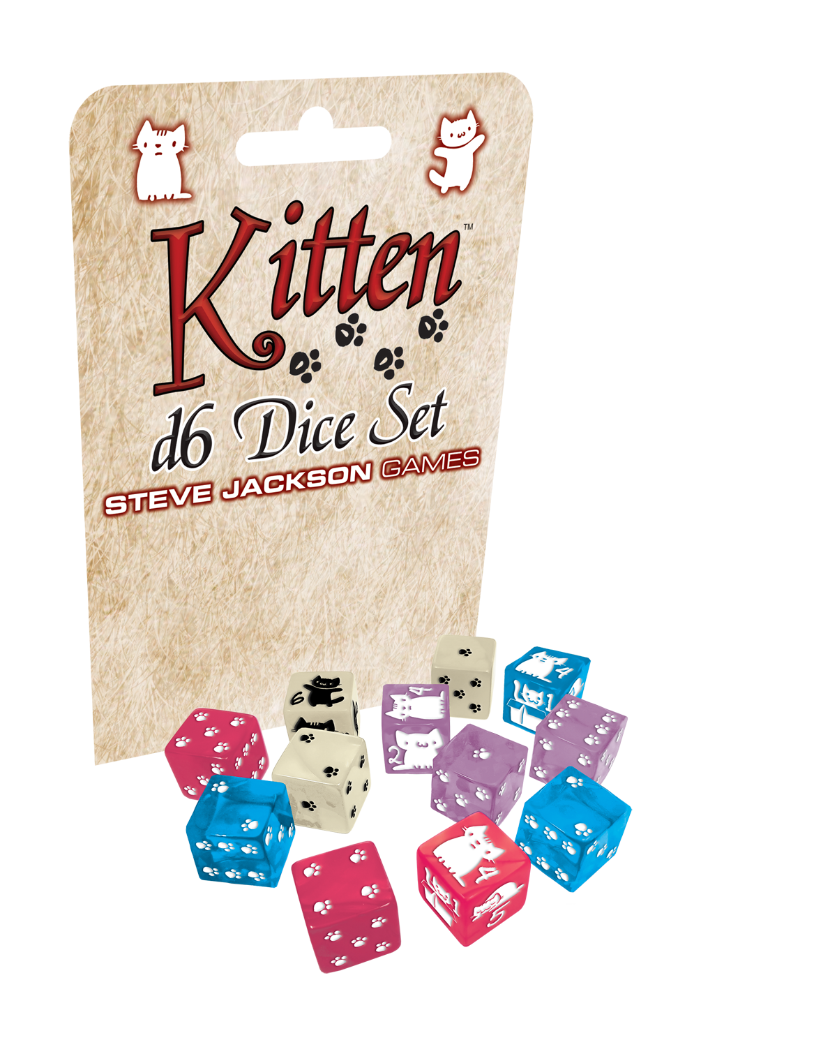 Kitten d6 Dice Set