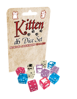 Kitten d6 Dice Set