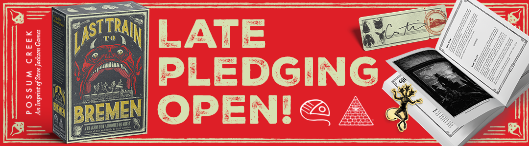 Late Pledging is open on BackerKit for Last Train to Bremen, a roleplaying by Possum Creek. 