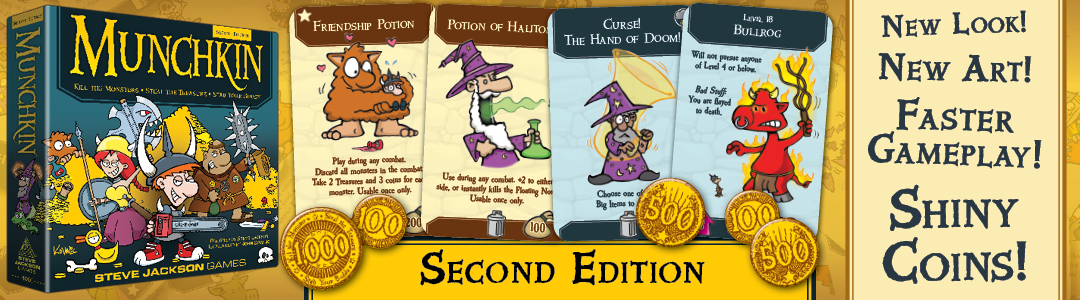 Munchkin Second Edition is coming soon to BackerKit!
